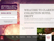 Tablet Screenshot of drotthotel.se